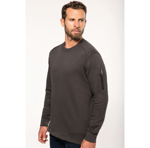 Sudadera manga montada