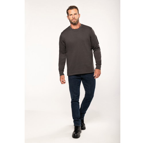 Sudadera manga montada