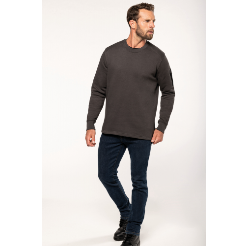 Sudadera manga montada