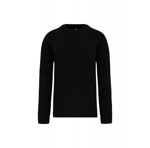 black Sudadera manga montada