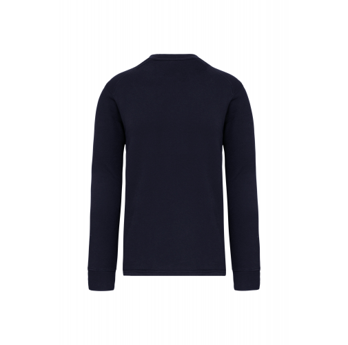 navy Sudadera manga montada