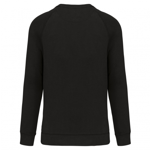 black Sudadera con cuello redondo