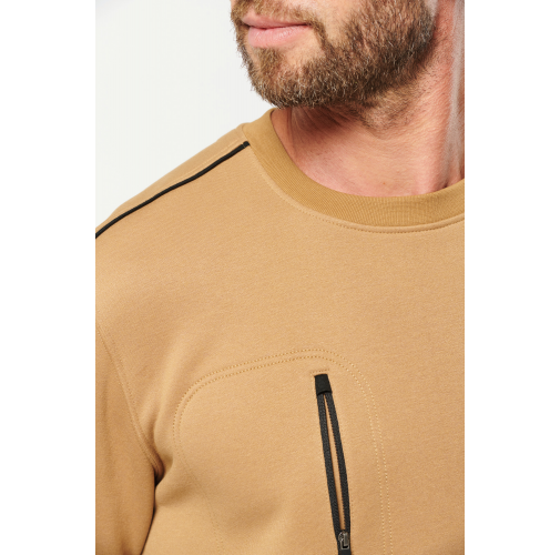Sudadera Day To Day con bolsillo de cremallera contrastada