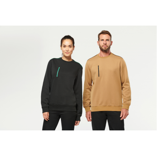 Sudadera Day To Day con bolsillo de cremallera contrastada