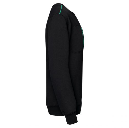 black / kelly green Sudadera Day To Day con bolsillo de cremallera contrastada