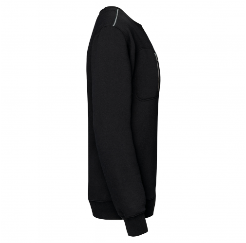 black / silver Sudadera Day To Day con bolsillo de cremallera contrastada