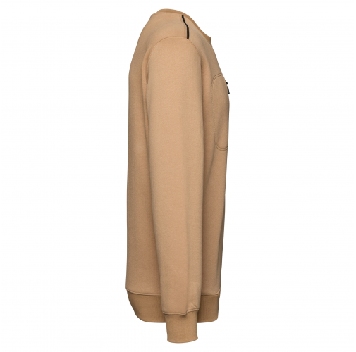 camel / black Sudadera Day To Day con bolsillo de cremallera contrastada