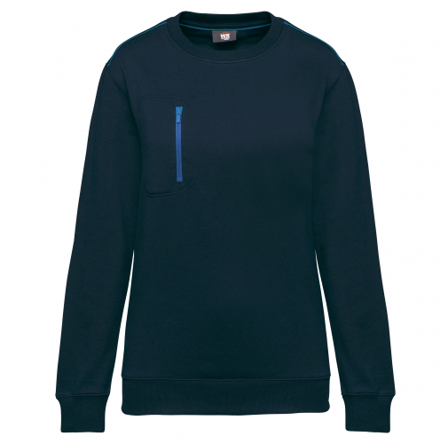navy / royal blue Sudadera Day To Day con bolsillo de cremallera contrastada