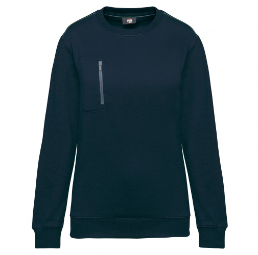 navy / silver Sudadera Day To Day con bolsillo de cremallera contrastada