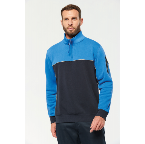 Sudadera 1/4 cremallera ecorresponsable– Unisex