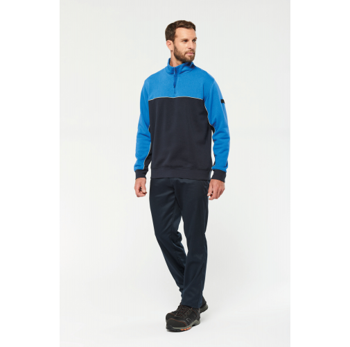 Sudadera 1/4 cremallera ecorresponsable– Unisex