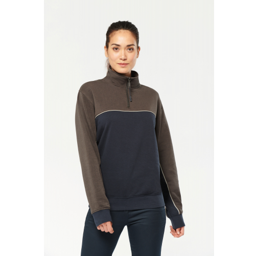 Sudadera 1/4 cremallera ecorresponsable– Unisex