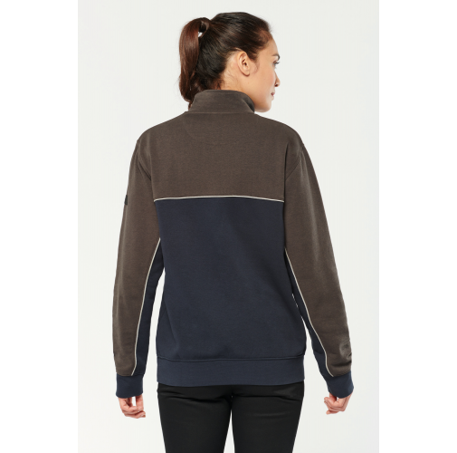 Sudadera 1/4 cremallera ecorresponsable– Unisex
