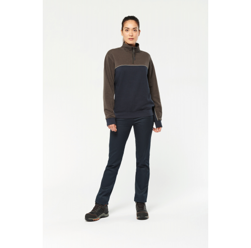 Sudadera 1/4 cremallera ecorresponsable– Unisex