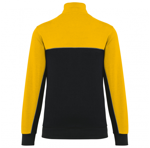 black / yellow Sudadera 1/4 cremallera ecorresponsable– Unisex