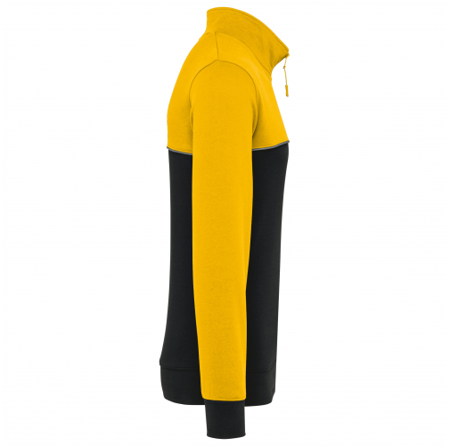 black / yellow Sudadera 1/4 cremallera ecorresponsable– Unisex
