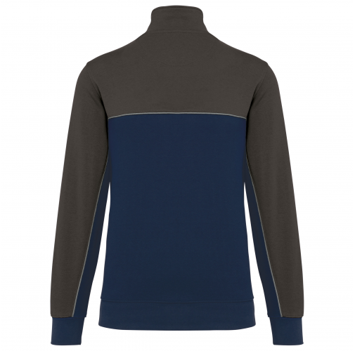 navy / dark grey Sudadera 1/4 cremallera ecorresponsable– Unisex