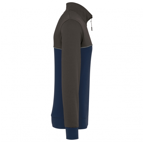 navy / dark grey Sudadera 1/4 cremallera ecorresponsable– Unisex