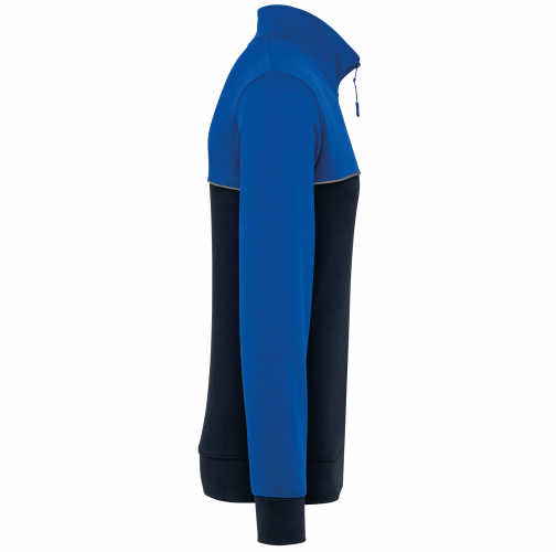 navy / royal blue Sudadera 1/4 cremallera ecorresponsable– Unisex