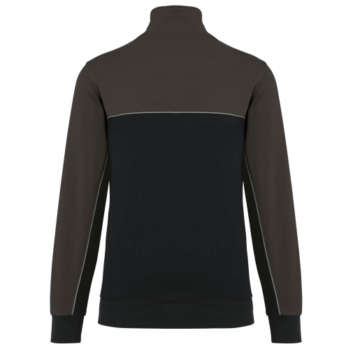 black / dark grey Sudadera 1/4 cremallera ecorresponsable– Unisex