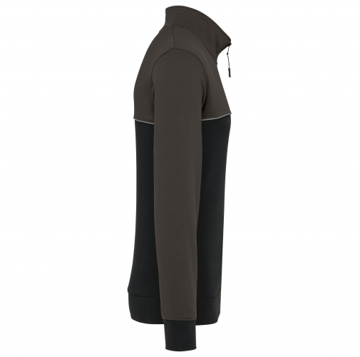 black / dark grey Sudadera 1/4 cremallera ecorresponsable– Unisex