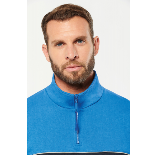 Sudadera 1/4 cremallera ecorresponsable– Unisex