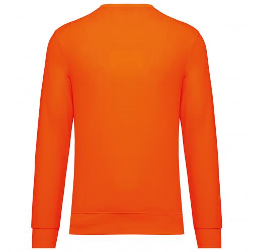 fluorescent orange Sudadera ecorresponsable algodón/poliéster unisex