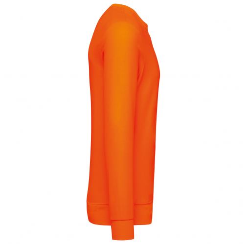 fluorescent orange Sudadera ecorresponsable algodón/poliéster unisex