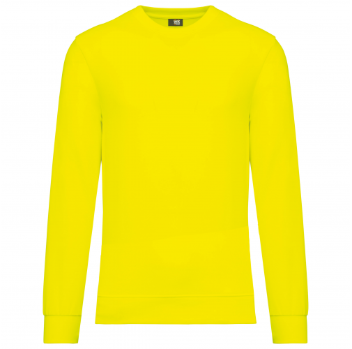 fluorescent yellow Sudadera ecorresponsable algodón/poliéster unisex