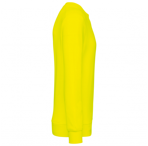 fluorescent yellow Sudadera ecorresponsable algodón/poliéster unisex
