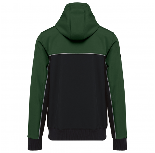 black / forest green Chaqueta softshell - 3 capas - Bionic-Finish® ECO Unisex