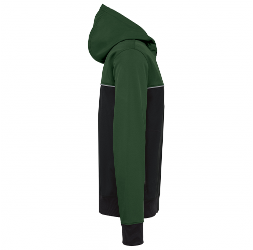 black / forest green Chaqueta softshell - 3 capas - Bionic-Finish® ECO Unisex