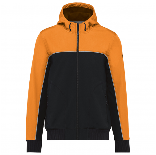 black / orange Chaqueta softshell - 3 capas - Bionic-Finish® ECO Unisex