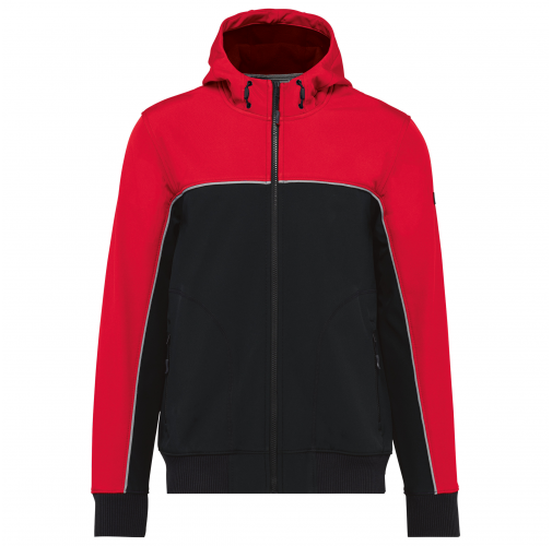 black / red Chaqueta softshell - 3 capas - Bionic-Finish® ECO Unisex