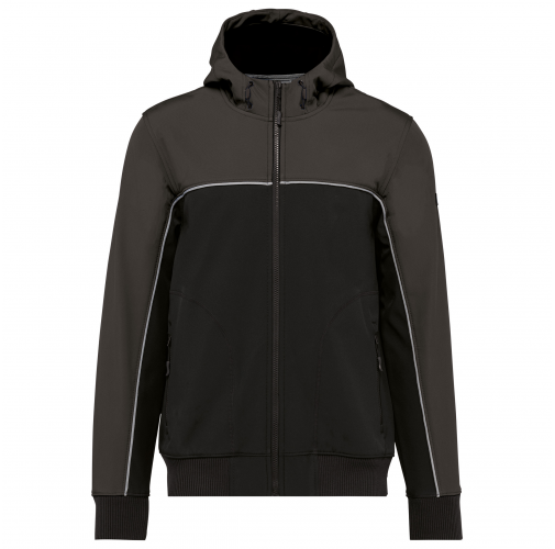 black / dark grey Chaqueta softshell - 3 capas - Bionic-Finish® ECO Unisex