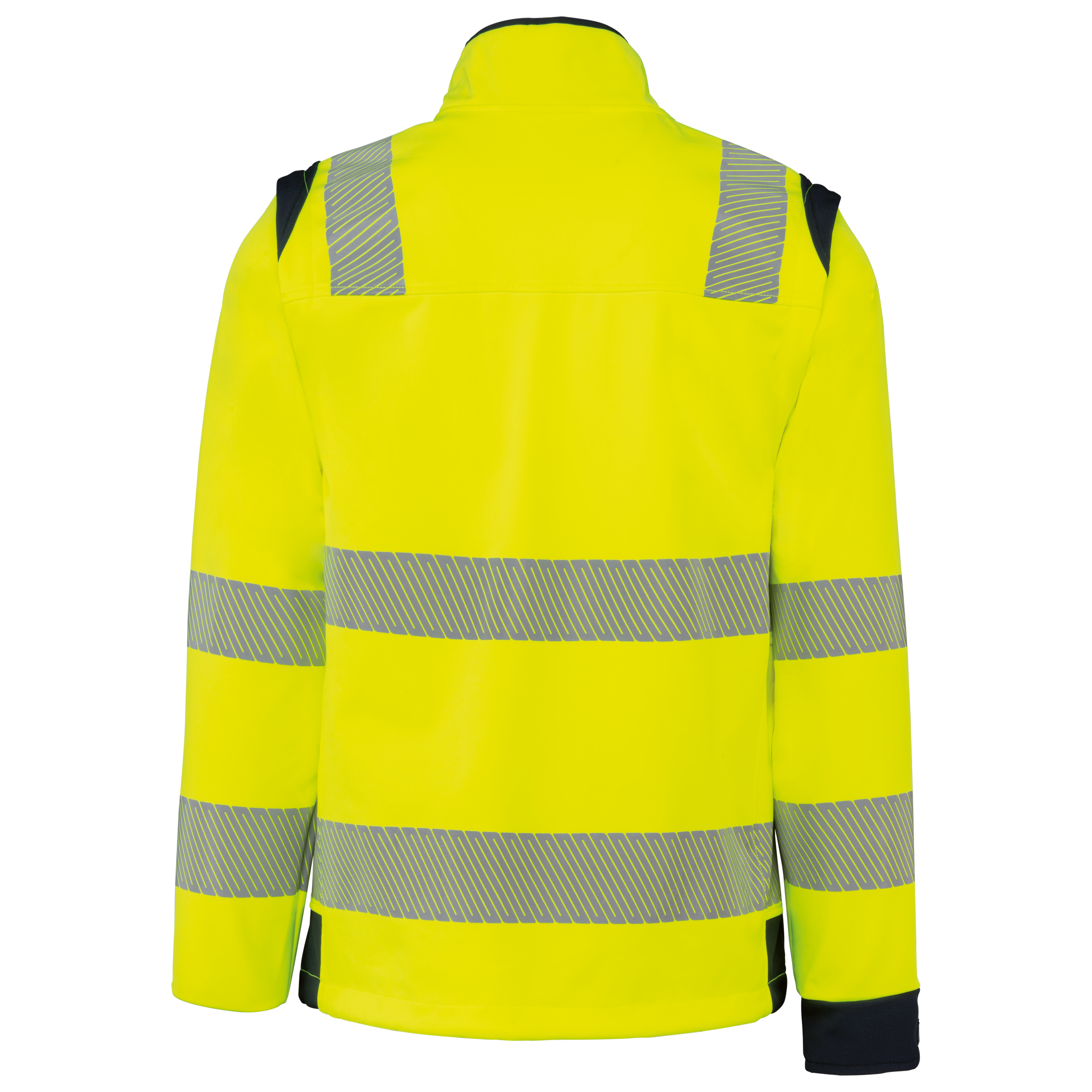 Chaqueta softshell de seguridad reciclada con mangas amovibles unisex