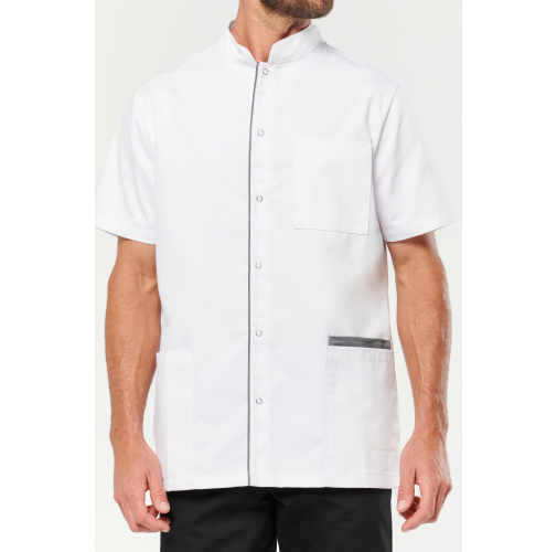 Blusa polialgodón con botones a presión hombre