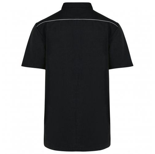 black Blusa polialgodón con botones a presión hombre