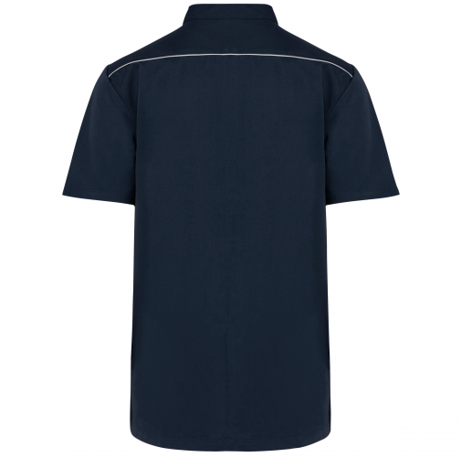 navy Blusa polialgodón con botones a presión hombre