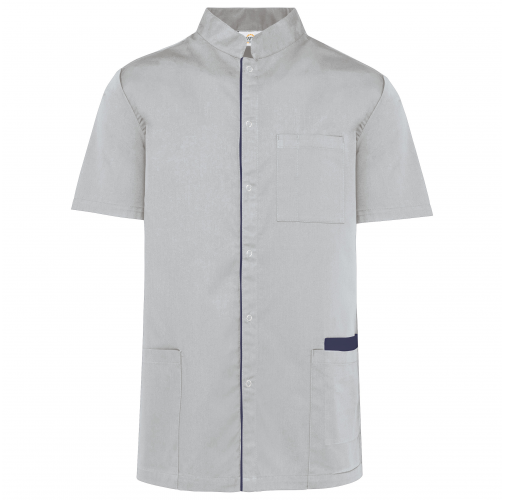 snow grey Blusa polialgodón con botones a presión hombre