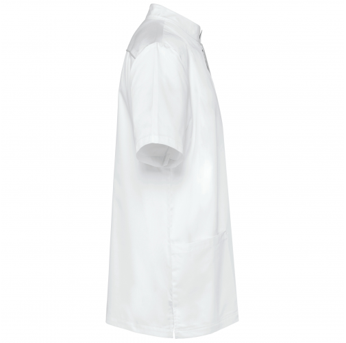 white Blusa polialgodón con botones a presión hombre
