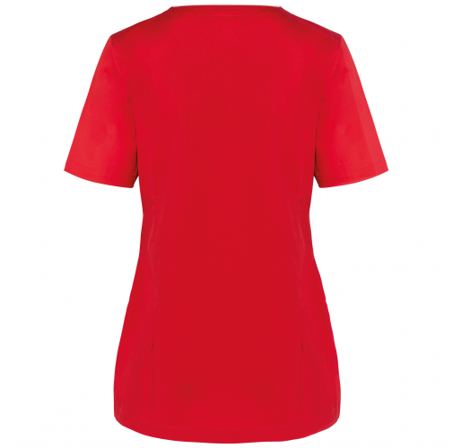 deep red Blusa polialgodón con botones a presión mujer