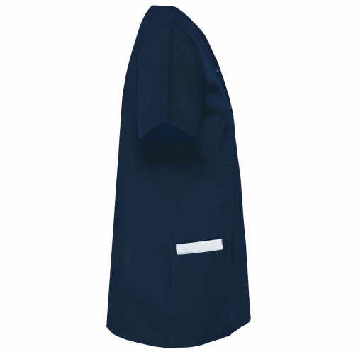navy Blusa polialgodón con botones a presión mujer