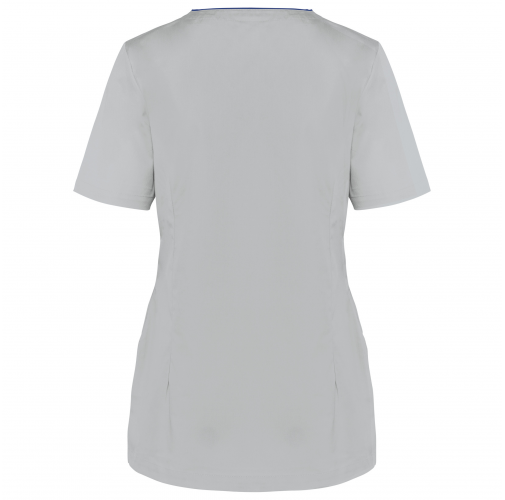 snow grey Blusa polialgodón con botones a presión mujer