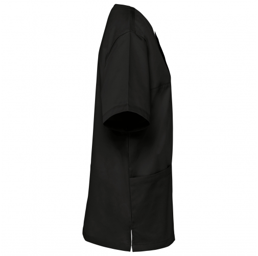 black Casaca polialgodón manga corta – Unisex