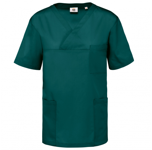 emerald green Casaca polialgodón manga corta – Unisex