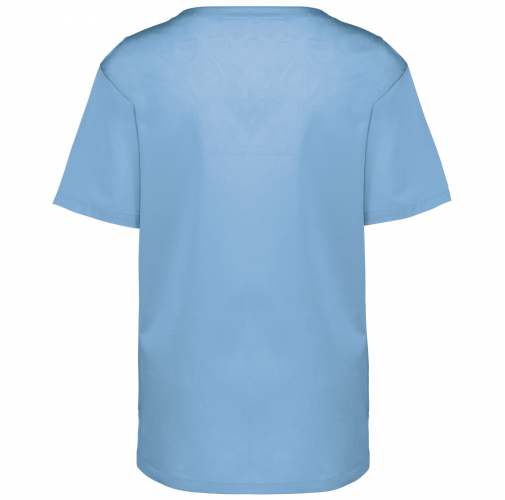 sky blue Casaca polialgodón manga corta – Unisex