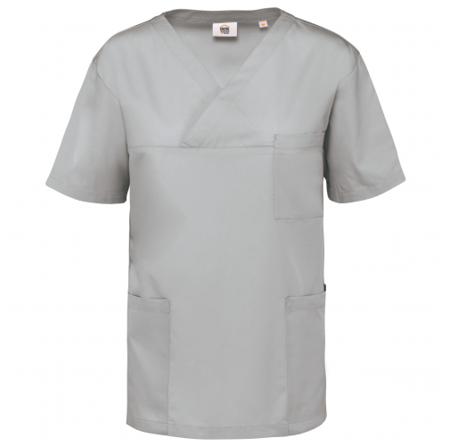 snow grey Casaca polialgodón manga corta – Unisex
