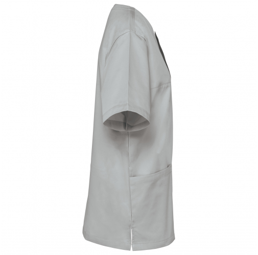 snow grey Casaca polialgodón manga corta – Unisex