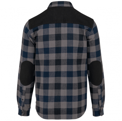 storm grey / navy checked / black Camisa a cuadros con bolsillos